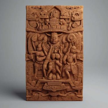 Patterns and decorations Stela 2 3d model